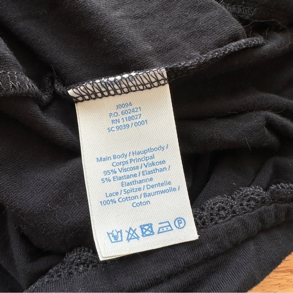 Boden Women's Black Lace Seraphina Casual Top, EUC, Size 2 - Picture 7 of 12